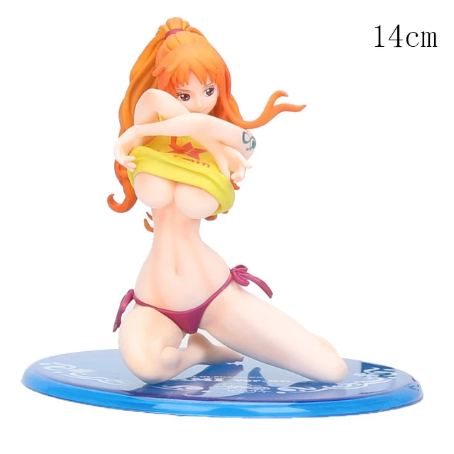 Одна деталь рисунок Boa Хэнкок Нико Rejiu Калифа фигурка Nami PVC Моделя с хорошим спросом игрушки Одна деталь плюшевая кукла аниме подарки - Цвет: 14cm nami no box