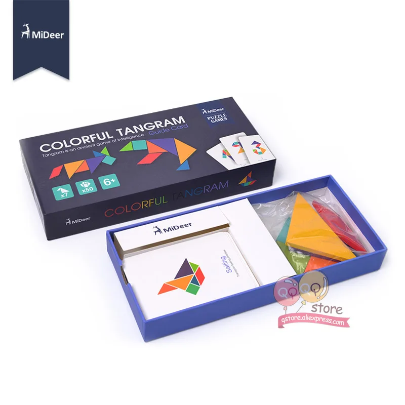MiDeer Tangram деревянный пазл обучающие игрушки для детей дошкольные детские игры