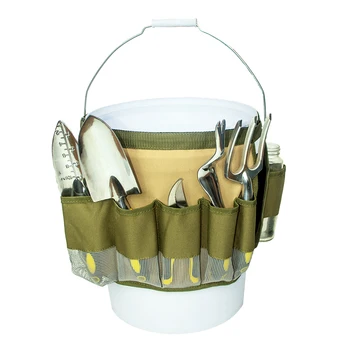 

Garden Tool Organizer Waterproof Garden Tool Bag Gardening Tool Bucket Organizer Oxford Bag With 10 Pockets For Garden Yard Lawn
