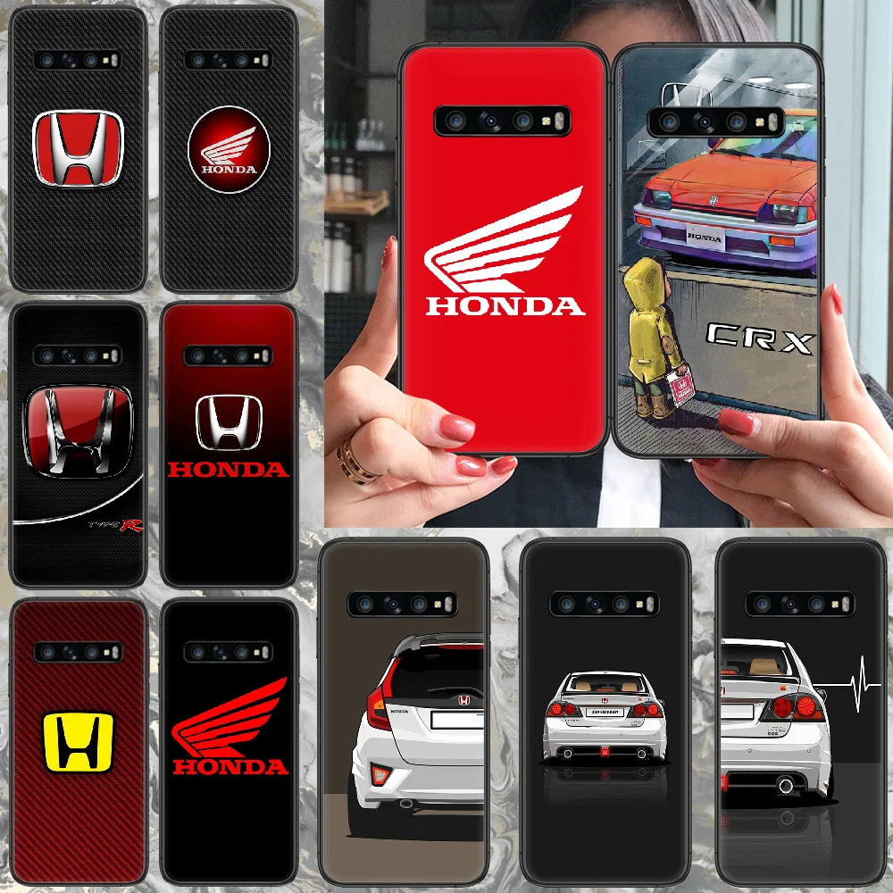 JDM Honda автомобильный чехол для телефона Samsung Galaxy S 10 20 3 4 5 6 7 8 9 Plus E Lite Uitra черный 3D