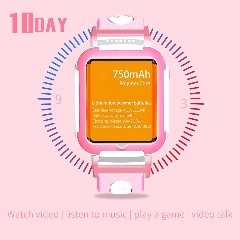  children 4G smart phone watch GPS positioning waterproof whatsapp facebook support memory card trac