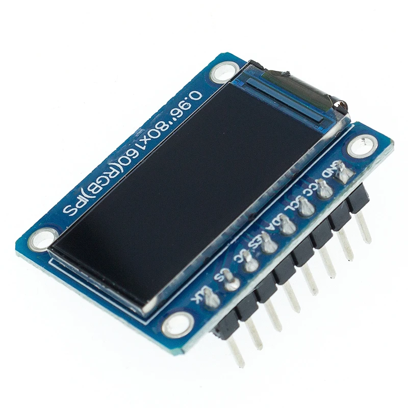 Pantalla TFT de 0,96/1,3, 1,44 pulgadas, IPS, 7P, SPI, HD, 65K, mรณdulo LCD a todo Color, ST7735, unidad IC 80x160 (no OLED) para Arduino