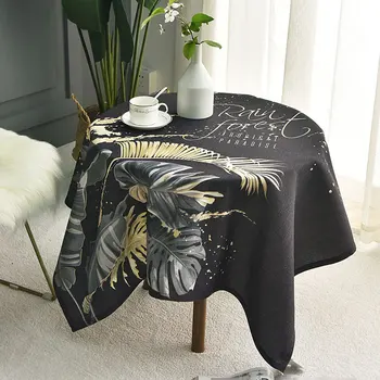 

Girls cotton linen small round table cloth waterproof rectangular tea table cloth oval household fresh