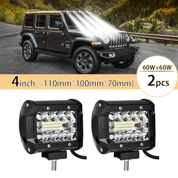 

4'' 7'' 72W 60W Car Light Assembly 36W Led Fog Lights for Trucks Cars Led Work Light Bar for Off Road SUV Boat 12V 24V
