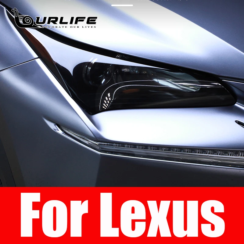 Tpu Car Headlight Film Protective Sticker For Lexus Nx Rx Gs Is Ct Es Gx Ls Lx Ux Car Lamp Film Black Transparent Accessories Aliexpress