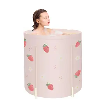 

Foldable Portable Bathtub High quality Thickened Adult Children Inflatable Bath tub Home Massage Pool Plastic Bathing Bucket