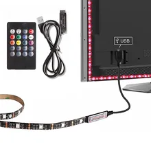 Светодиодный потолочный светильник шкаф 5В USB светодиодный лента RGB 5050 luces светодиодный светильник ing полосы для Кухня Спальня украшения ТВ Подсветка