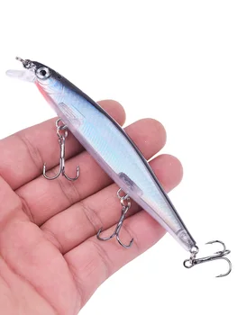 Proleurre медленно тонущие гольян рыболовные приманки 11 см 13,8 г лазерные пластиковые искусственные жесткие приманки с крючком 3D глаза воблеры д...