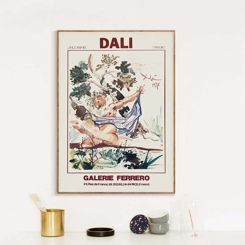 Salvador Dali Exhibition wall art print