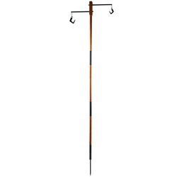 Trépied de support de lampe en bois massif, équipement de Camping en plein air, poteau de lampe détachable pour Camping randonnée pêche 