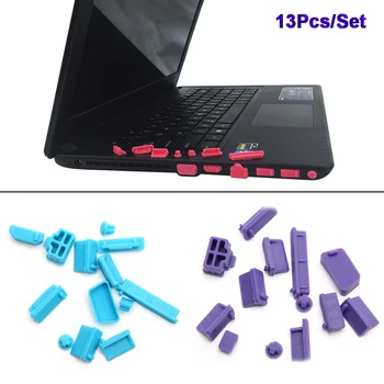 

13Pcs/Set Protective Silicone USB RJ45 Port HDMI Interface Cover Anti-Dust Plug Dust Stopper Computer Accessories Dustproof Cove