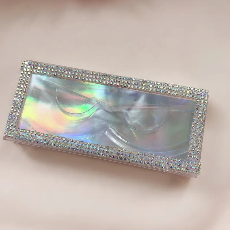 10/50 шт алмазные Стразы ресницы упаковочной коробки Модные поддельные 3D норковые