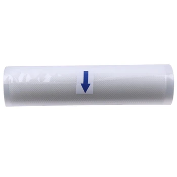 

New Textured Sealer Sous Vide Saver Roll Vacuum Bags Kitchen Storage Food - 15x500cm