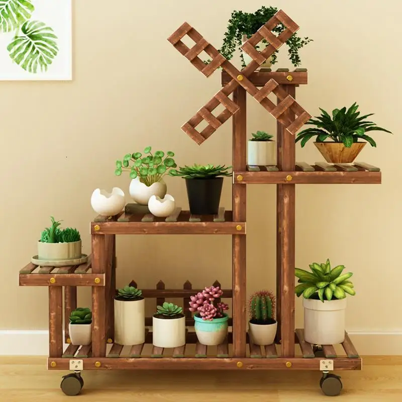 Комнатный деревянный горшок Mueble Plantas Estante Para Flores Plantenstandaard Stojak Na Kwiaty напольный