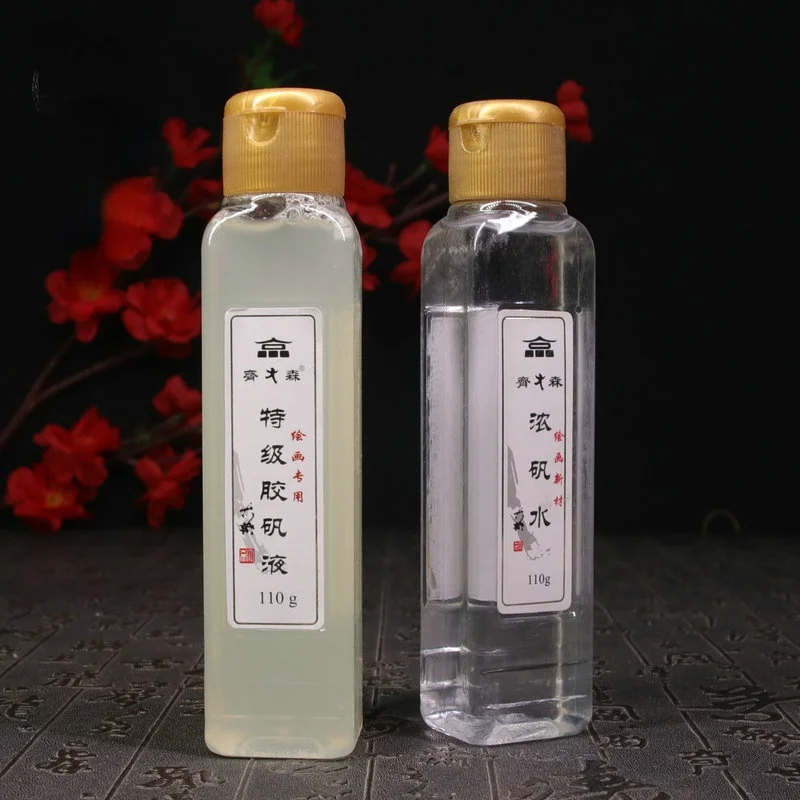Qi Dasen110g Gelatin Liquid Calligraphy French Painting Pigment Freehand Brushwork Gelatin Water Alum Water