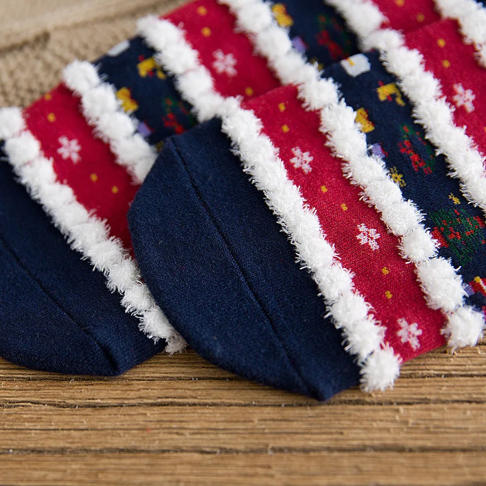 Женские рождественские повседневные стандартные высококачественные новые стильные рождественские женские хлопковые носки разноцветные женские зимние носки A123