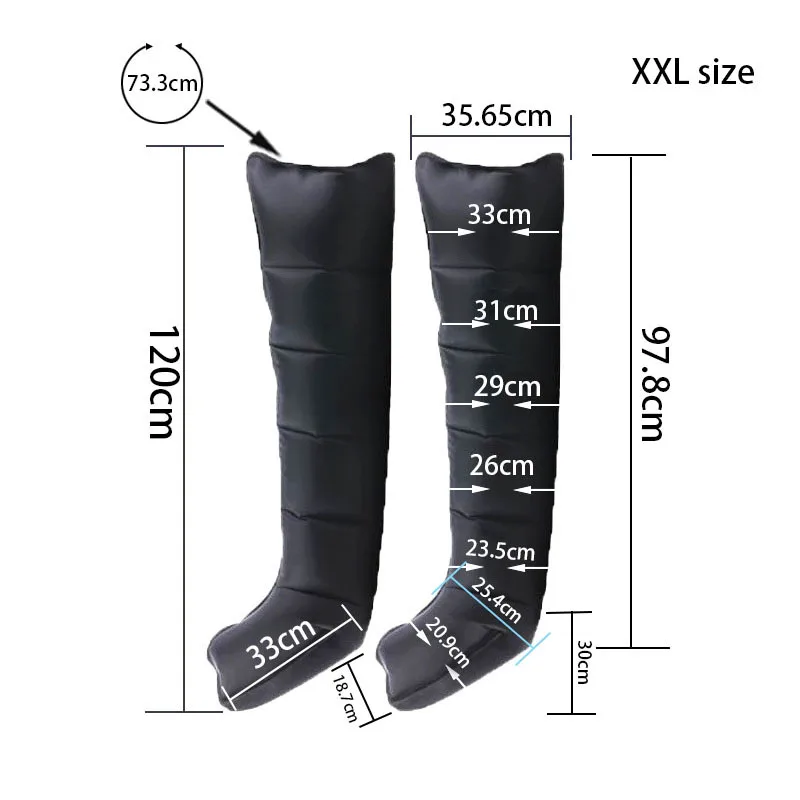 XXL Size Air Compression Leg Massage Pressotheray Recovery Boot Accessory without Main Machine Pump