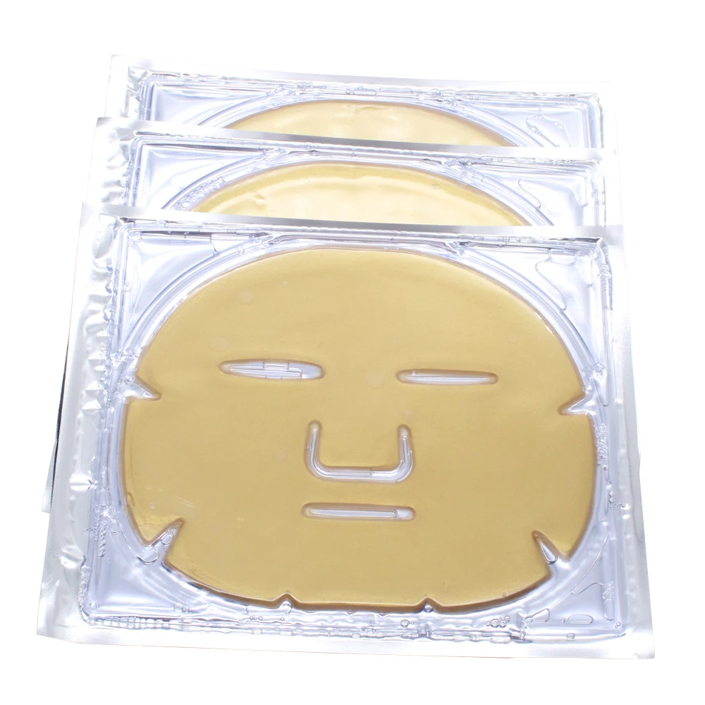 3 шт. 24 к Золотая кристальная коллагеновая маска для лица лифтинг увлажняющий, отшелушивающий маска для лица очищающая против морщин против старения