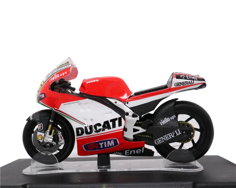 LEO модели 1/18 Honda NSR500 тест Valencia 2000 Yamaha YZR Ducati Desmosedici GP12 Aprilia RSW250 тест Jerez 1999 GP125 WC1995 - Цвет: Ducati GP12 WC2012