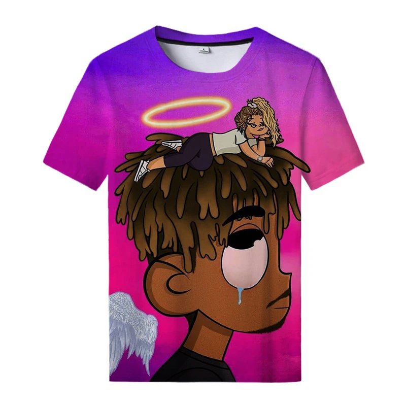 Juice Wrld Camiseta con estampado en 3D para hombre y mujer, ropa de calle  de rapero, Hip Hop, Trap Rap, camiseta de gran tamaño con cuello redondo,  ropa para niño y niña|Camisetas| -