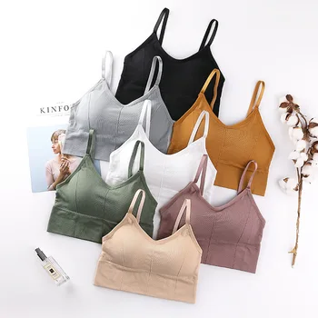 

Wrap-around Undergarment Non-Steel Ring Sports Underwear Shock-resistant Anti-Exposure Camisole Gathering Bra Beauty Back