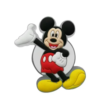 

1pc Mickey LED Lighted Flashing Shoe Charms Shoe Decoration For Boys Girls Croc JIBZ Fit Band Bracelets Kids Party X-mas Gift