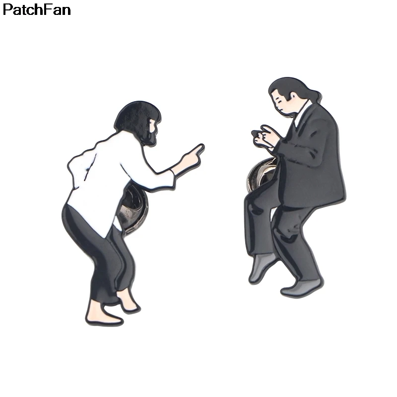 20 шт./лот A2692 Patchfan Pulp fiction Забавный Шарм милый мультфильм булавки дети Мужчины Леди Броши Одежда Аксессуары Ювелирные изделия значки - Цвет: 3