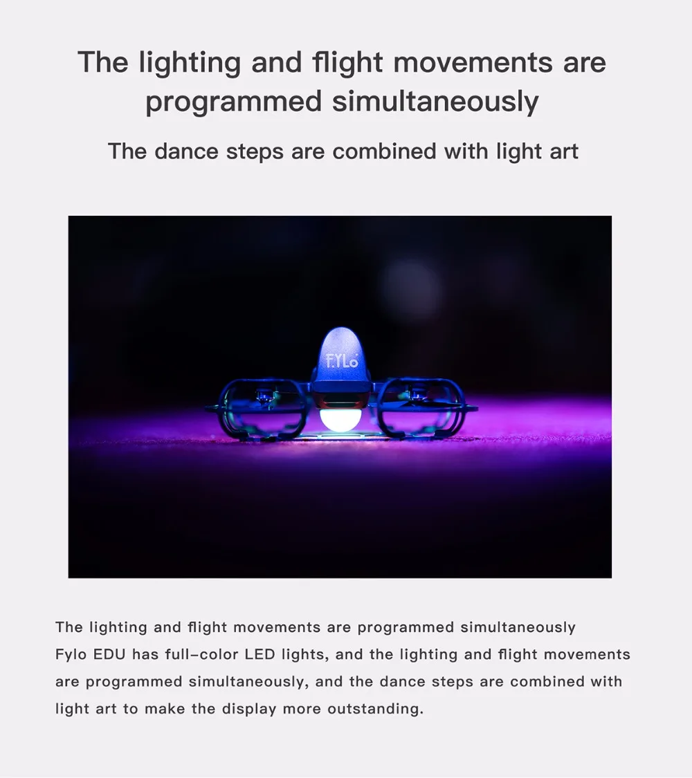 Fylo EDU Lysshow Drone