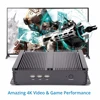 11th Gen Industrial Fanless PC i7 1165G7 1185G7 i5 1135G7 1155G7 Mini PC RJ45 Lan 2*RS232 HD VGA Fanless Rugged Mini Computer 5