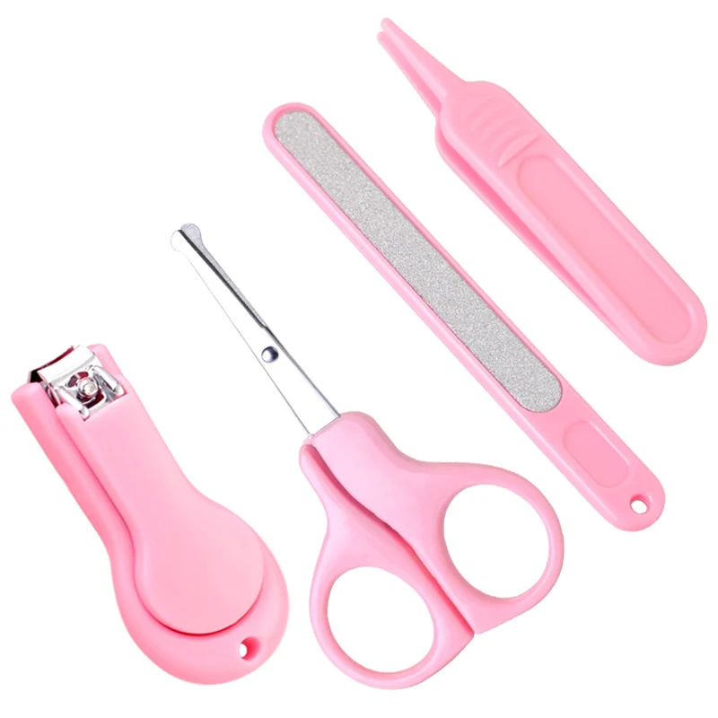 Paston бренд Baby Care 4-Set включая машинки для стрижки ногтей, ножницы, стальные пилочки для ногтей, носовые пинцеты YE-12