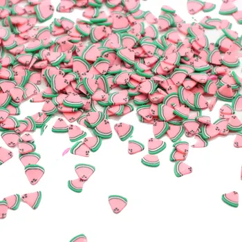 

100g/500g New Arrive 5mm Kawaii Watermelon Polymer Clay Slices Sprinkles For Crafts DIY Making Nail Art Decorations Phone Decor