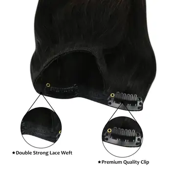 Alternative view of Natural Hair Extensions Clip in Human Hair Full Head