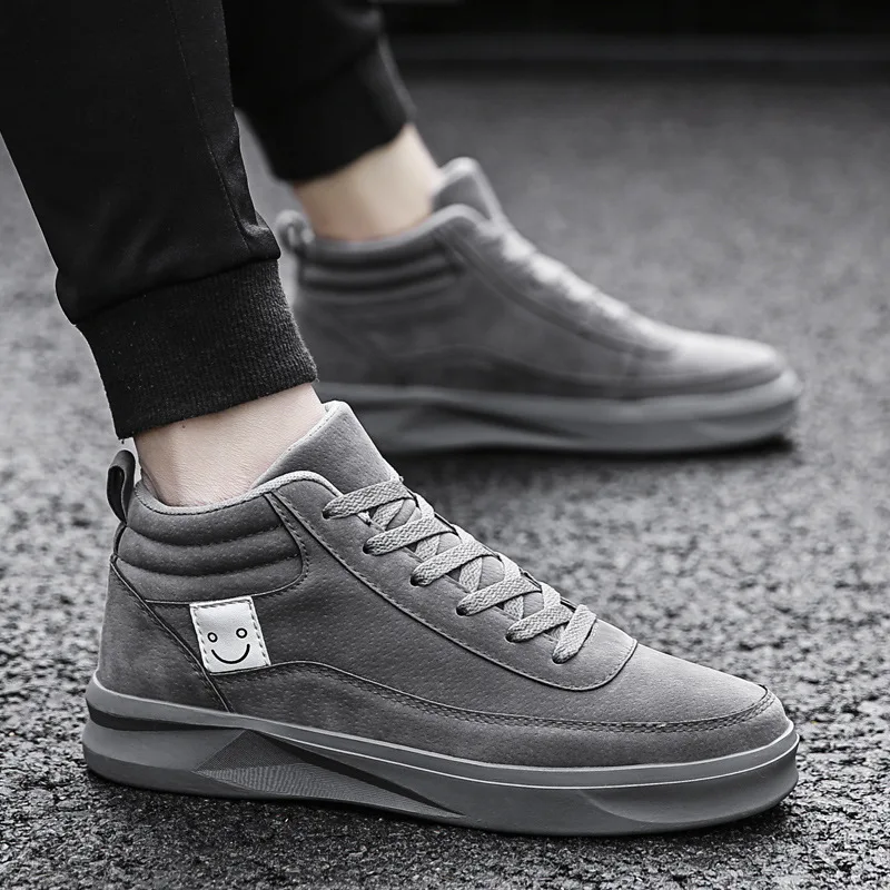 

2018 Autumn And Winter New Style Fashion Warm Casual Sports MEN'S SHOES Korean-style Shoes Fashion Shoes High Shoes Men
