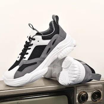 

2020 Spring and Summer Comfortable Mens Casual Socks ShoesBreathable Lightweight Lace-up Mesh Fashion Couple Shoes Plus Size13