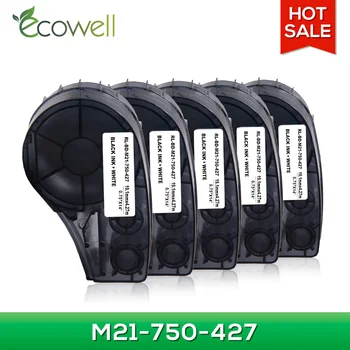 

Ecowell 5pcs 19.1mm width Self-Lam Vinyl label tape M21 750 427 comaptible for Brady Label Maker BMP21 PLUS IDPAL LABPAL Printer