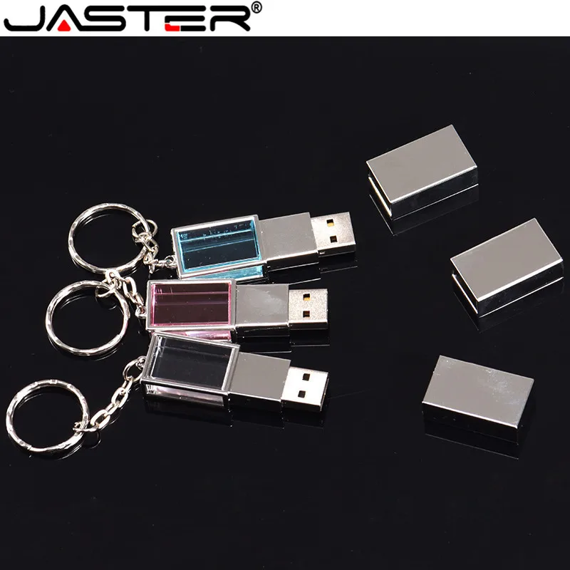 JASTER креативный usb2.0 Кристалл рамка+ брелок Модель Pendrive 4 ГБ 8 ГБ 16 ГБ 32 ГБ 64 ГБ флеш-накопитель USB флеш-накопитель подарок
