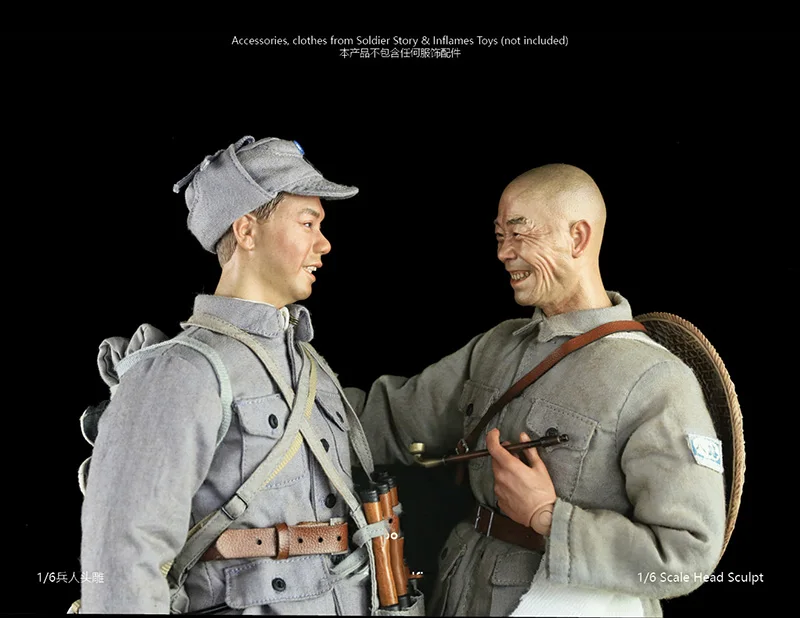 H004 & H005 1/6 масштаб Азиатский человек Счастливое выражение лицо голова скульптура резьба модель для 12 дюймов фигурка тела