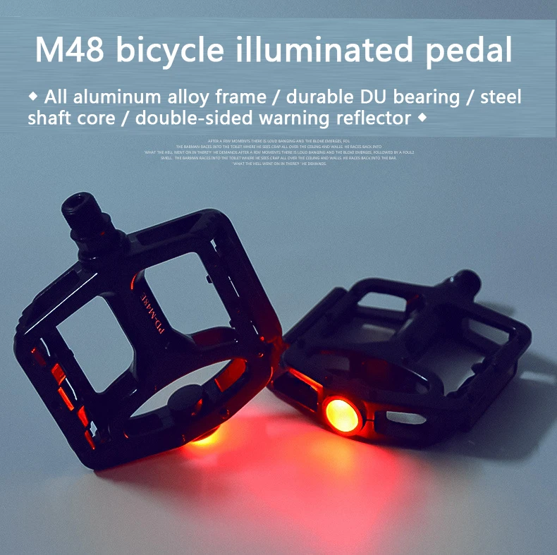 led bike pedals