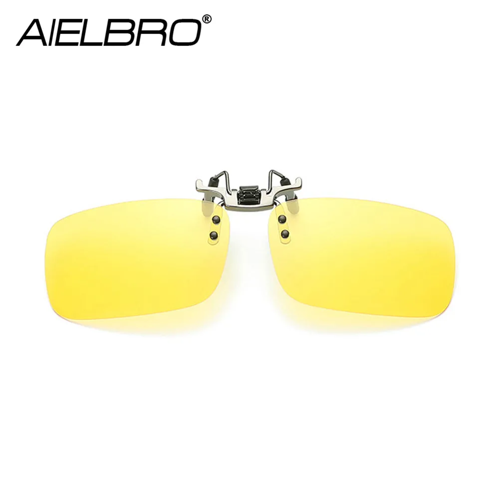 

AIELBRO Polarized Square Clip on Sunglasses Men Photochromic Hiking Fishing Women Sun Glasses for Night Driving Lens Eyewear