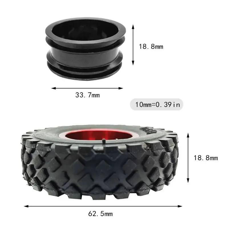 Металлический обод колеса с резиновой шиной для WPL C14 C24 B14 B24 B16 B36 шесть приводов RC автозапчасти