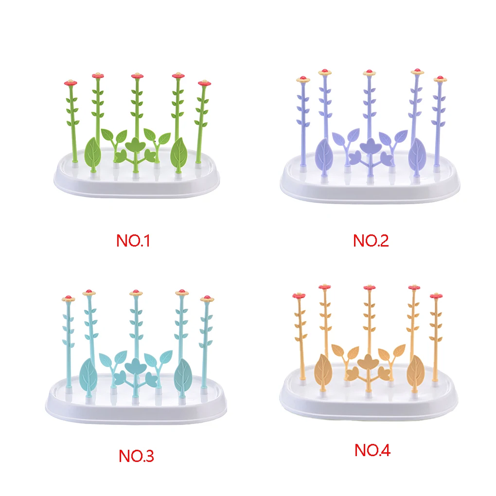 Многофункциональные съемные бутылочки с цветами и деревом для сушки молока для младенцев