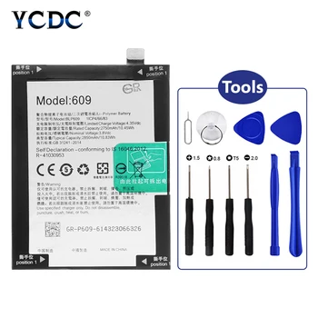 

BLP609 Lithium Battery 3.8V Volt 2850mAh BLP 609 Cellphone Battery Replacement + Flex Cable + Reapir Tools For OPPO R9 R9M R9TM