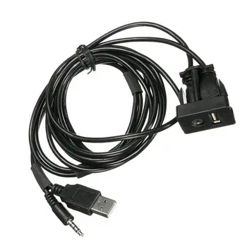 

Lead Cable Mounting USB Panel Flush Mount Audio Socket Data Transfer Headphone