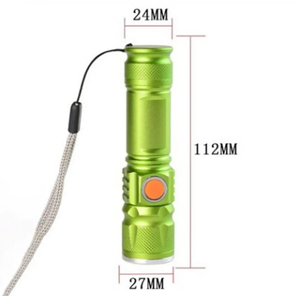 Мощный фонарик usb зарядка мини фонарик Фара для велосипеда фонарик usb зарядный порт