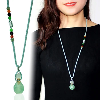 

1PC Natural Gems Stone Rose Quartzs Perfume Bottle Essential Oils Diffuser Pendants Necklace Aromatherapy for Women