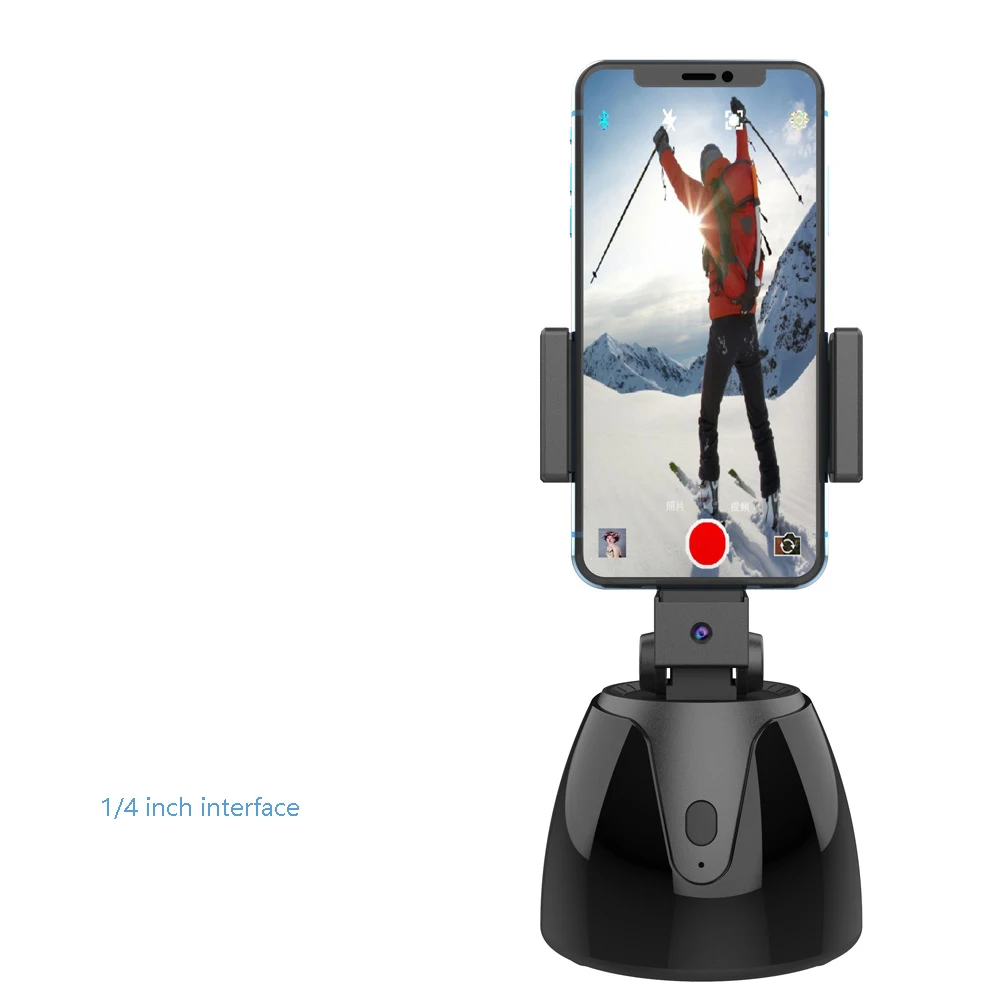 360 &deg; rotation intelligent follow object tracking camera AI face recognition photo live Gimbals