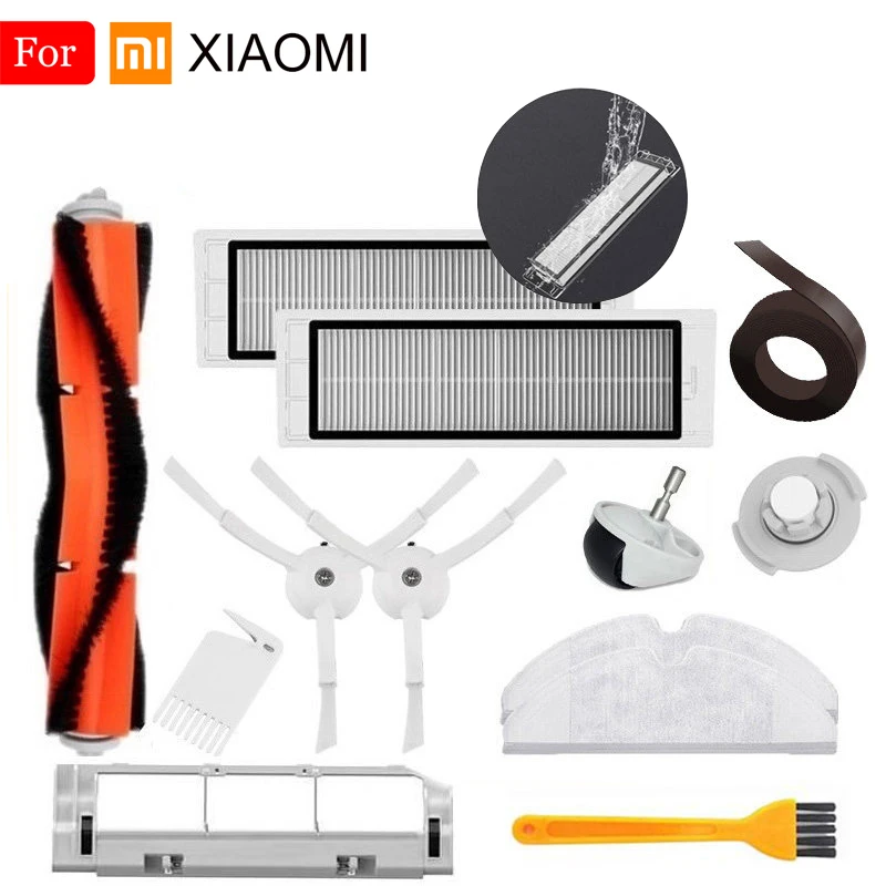 

Filter Cleaner For XiaoMi Roborock Robot S50 S51 Vacuum Cleaner Parts Kit Mop Cloth HEPA Filter Side Brush Roll Brush Clean Tool