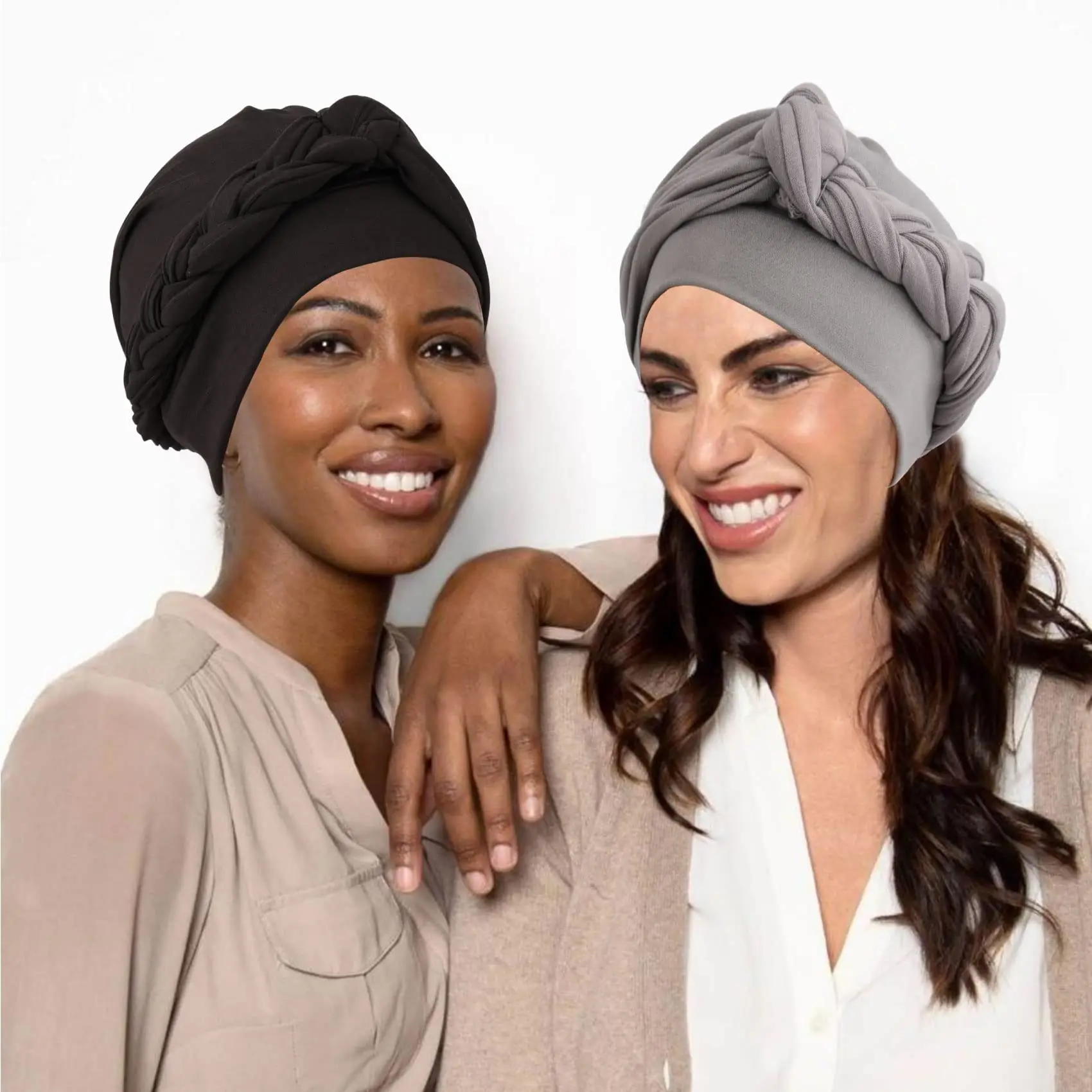 

2022 New African Headtie Hats Pre-Tied Twisted Braid Hair Cover Turban Bonnet Muslim Headwrap Headwear Cap for Women