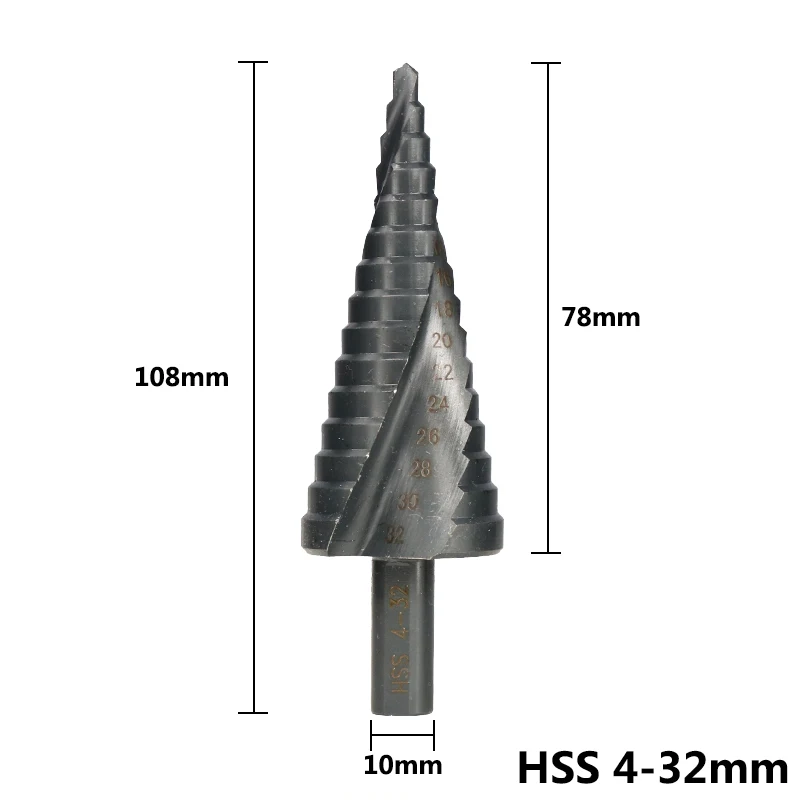 6-30mm High Quality Step Drill Bit Cone Power Tool Multi Hole Cutter