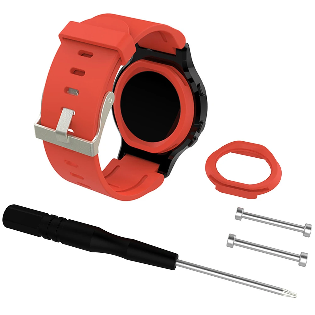 Для Garmin Forerunner 225 ремешок для часов мягкий силиконовый сменный Браслет для наручных часов Garmin Forerunner 225 ремешок для часов - Цвет: Red